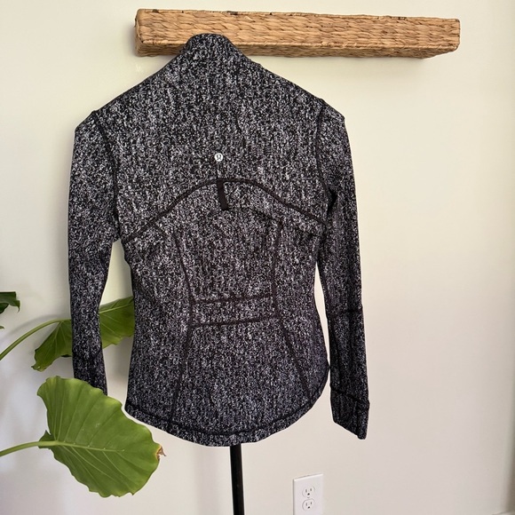 Lululemon Womens Define Jacket Black White Speckled Luon Full Zip Size 6 - Picture 6 of 10